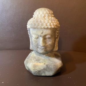 Labradorite Buddha Head. 455 gr, 16.05 oz, 1.003 lb